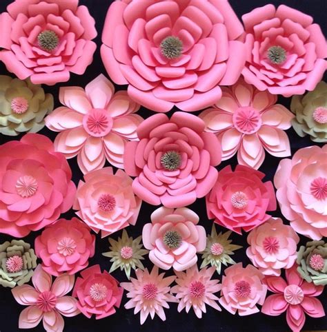 Large Paper Flowers Backdrop Wedding Arch Photo Booth Flower Etsy