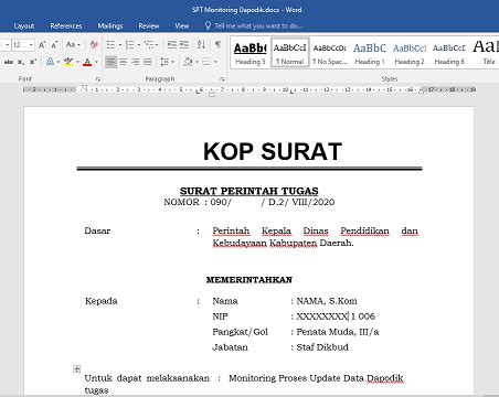 Contoh surat dinas lengkap ada di sini. Contoh Surat Tugas Perjalanan Dinas | SEMUA SURAT