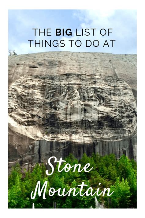 A Huge List Of Things To Do At Stone Mountain Ga Finding Mandee