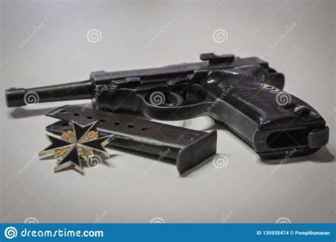 The Nazi Germany Military Automatic Pistol From World War 2 Era