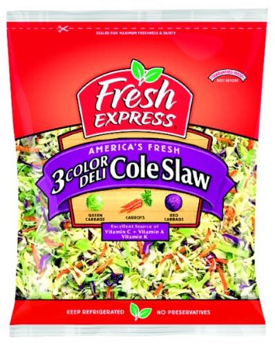 Fresh Express 3 Color Deli Cole Slaw Mix 14 Oz Marianos