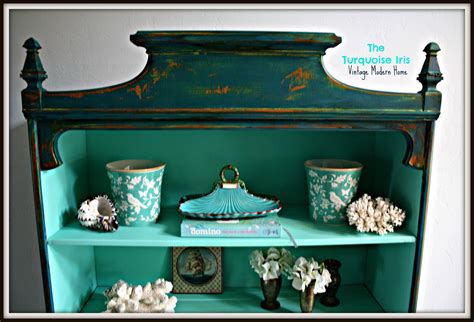 The Turquoise Iris ~ Furniture And Art Teal And Tiffany Blue Vintage