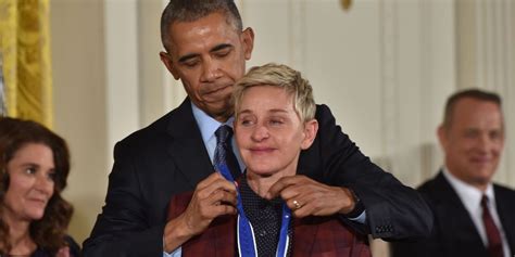 Obama Gives Ellen Degenres Medal Of Freedom Gets Choked Up Fortune