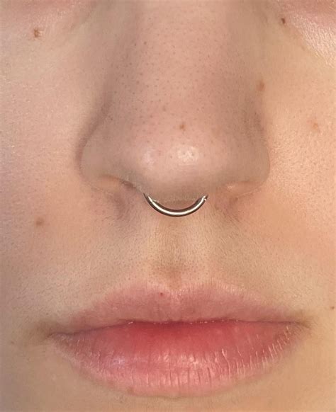 Got My Septum Pierced With A 9mm Ring Would 8mm Fit Or Should I Go Up To A 10mm Rpiercing