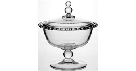 Candlewick Clear Stem 3400 Candy Dish And Lid By Imperial Glass Ohio