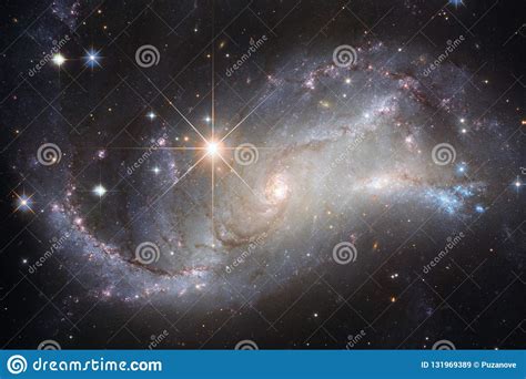 Beautiful Galaxy And Cluster Of Stars In The Space Night Stock Image