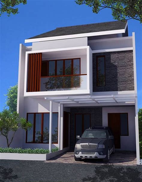 Desain rumah type 45 minimalis 1 lantai dan 2 lantai via rumahminimalisoi.com. Desain Rumah Minimalis 2 Lantai Tampak Depan | Rumah ...