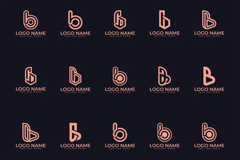 Creative Letter B Logo Icon Design Set Graphic By Nicermind · Creative