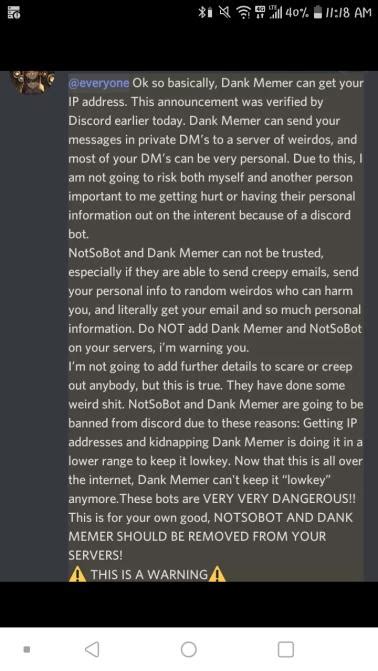 Addressing The Hoax About Dank Memer And Your Data Dankmemer