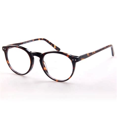 most durable women all season multicolor round spectacle acetate frames clear acrylic optical