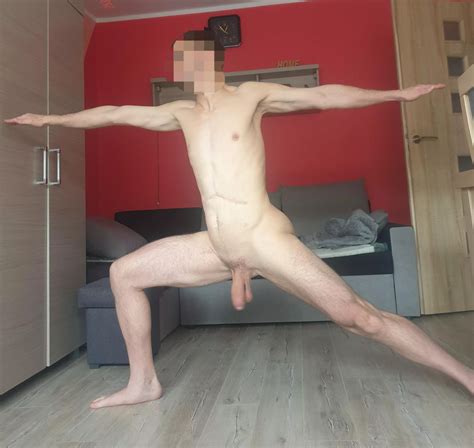 Amateur Warrior Pose Greetings Naked Jogis Nudes NakedYoga NUDE