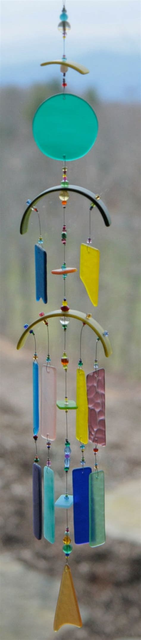 Kingsley and i collected the glass over a few months of walking along the miller beach shore line. Recycled Beach Glass Wind Chime One of a by mistymountainglass