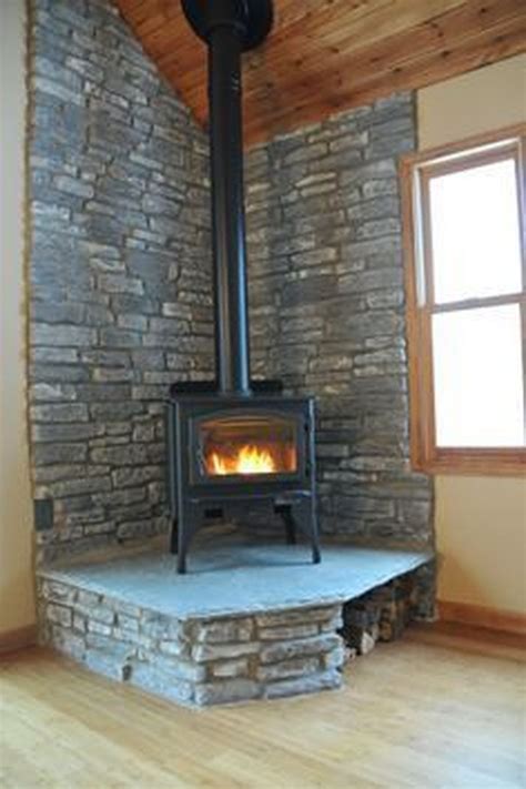Corner Wood Burning Fireplace Designs Fireplace World