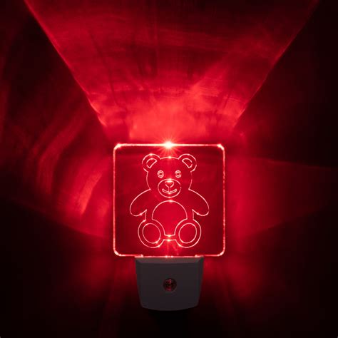 Red Led Night Light Package Of 2 Teddy Spectra479