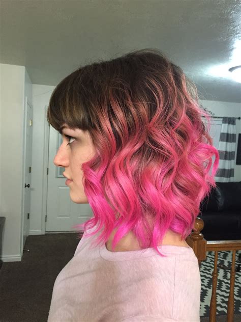 Hot Pink Ombre Hair