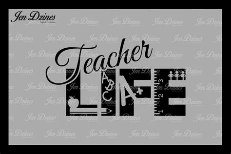 Teacher life SVG DXF EPS PNG (32641) | SVGs | Design Bundles