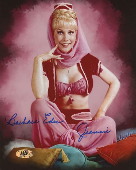 barbara eden signed i dream of jeannie 8x10 photo inscribed jeannie mab hologram