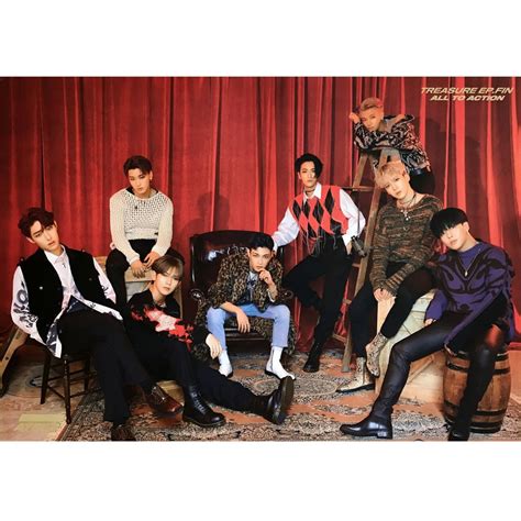 Official Ateez 1st Album Treasure Ep Fin All To Action Etsy
