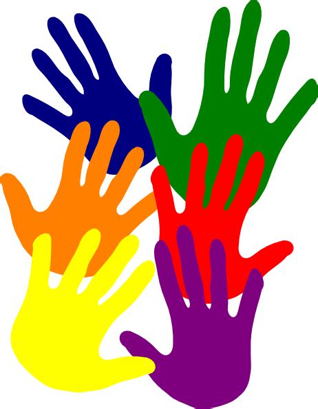 Colorful Hands Clipart Free Download On Clipartmag