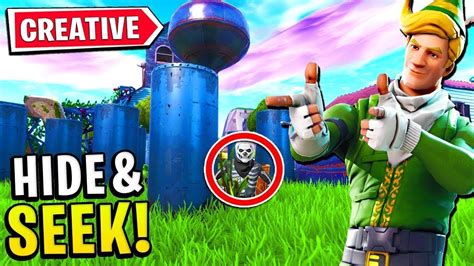 Deathruns escape zone wars edit courses hide & seek parkour 1v1 puzzles music fashion shows search & destroy prop hunt mini games gun games box fights fun maps adventure other ffa warm up races mazes remakes challenge. Fortnite Hide and Seek - YouTube