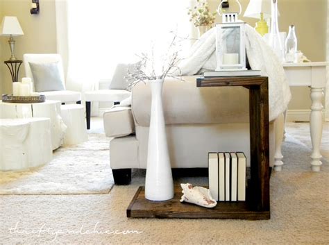 Acrylic side table with x shaped metal legs. DIY End Tables That Look Stylish and Unique