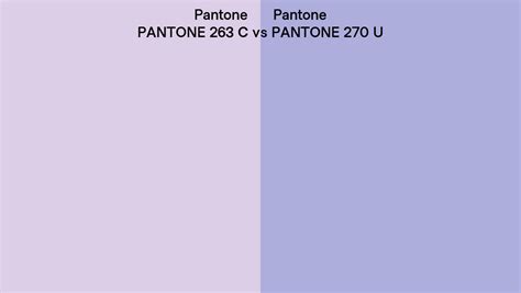 Pantone 263 C Vs Pantone 270 U Side By Side Comparison