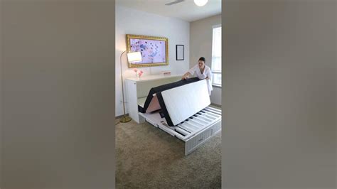 Ultimate space saver? 🤔 #murphybed #bed #spacesavingfurniture #