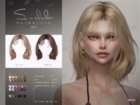 Natural Mi Long Hair By S Club The Sims Resource Sims 4 Hairs