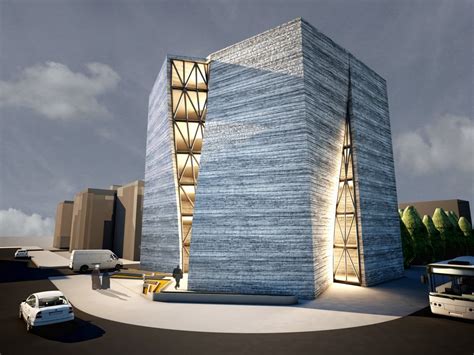Modern Iranian Architecture Building Wallpaper
