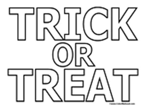 Maybe you would like to learn more about one of these? Trick or Treat Coloring Pages