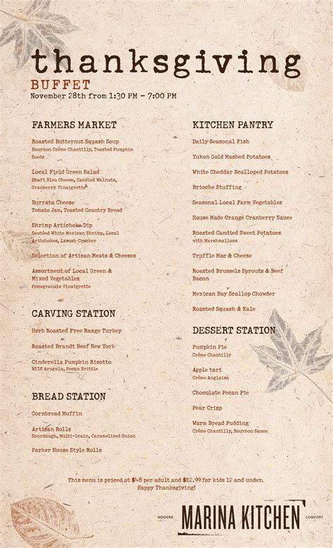 Chart House Cardiff Thanksgiving Menu Zita Whitman