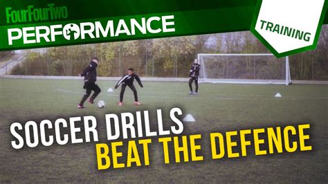 Soccer Shooting Drill How To Beat The Defence And Finish Youtube