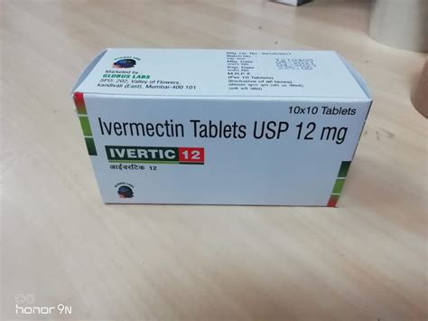 Ivertic 12 Ivermectin 12mg Tablets At Rs 22500strip Of 10 Tablets