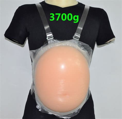 3700g 8~10 Month Twins Fales Silicone Belly Fake Realistic Jelly Belly Artificial Tummy