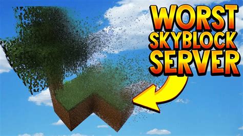 We're a community survival smp server that is non p2w with great features and rewarding play to win features! WORST MINECRAFT SKYBLOCK SERVER... - YouTube