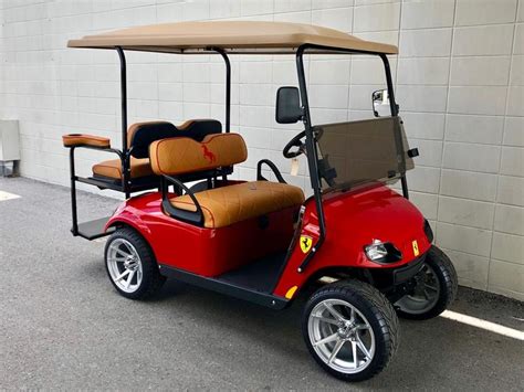 Vw golf golf carts buggy crazy golf ferrari golf carts for sale golf sports cars carts. 2016 E-Z-GO EZGO TXT Refurbished Ferrari Edition 267 | Golf Cart Depot Florida