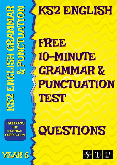 10 Minute English Grammar Punctuation Test 01 Ks2 — Stp Books