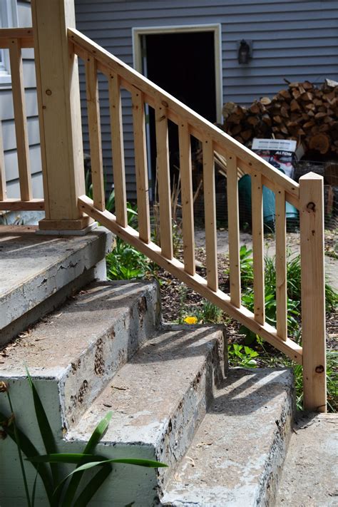 How To Build Railing A For Steps Builders Villa