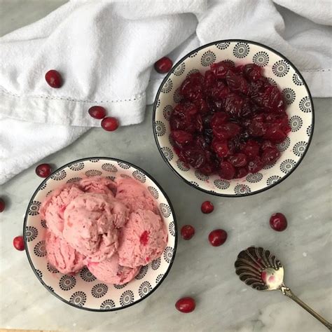 Cranberry Ice Cream Tastebotanical Easy Seasonal Dessert