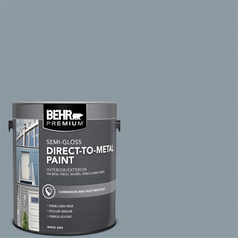 Behr Premium 1 Gal N490 4 Teton Blue Semi Gloss Direct To Metal