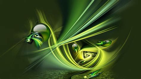 Green Fractal Lines Trippy Abstraction Hd Trippy Wallpapers Hd