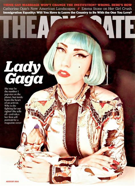 Pammichele Lady Gaga Covers The Advocate Magazine Photo