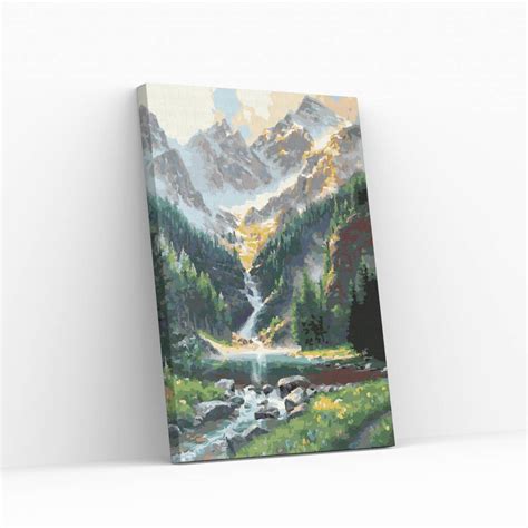 The Waterfall Paint By Numbers Painting Kit By Best Pause