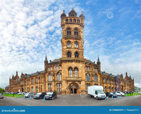 University Of Glasgow Main Building Scotland Stock Image Image Of