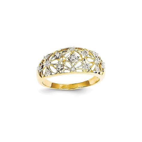 Roy Rose Jewelry 14k Yellow Gold Diamond Ring Size 7 We Do Hope