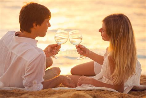 Honeymoon Concept Man And Woman In Love Stock Image