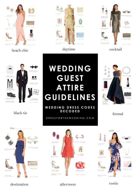 Wedding Guest Attire Guidelines Wedding Dress Codes