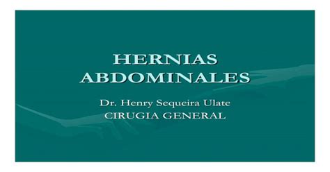 Hernias Abdominales Pdf Document