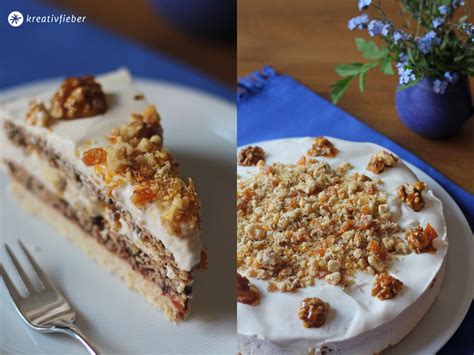 Sonntagskuchen Sauerrahm Walnuss Torte - Kreativfieber Rezepte