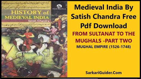 Medieval India By Satish Chandra Sarkariguidercom